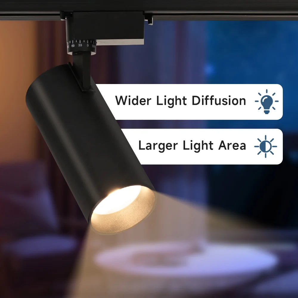 Bright Track Spotlight AC180-265V COB Ceiling Lighting Indor for Living Room Store Track Lights Set Rail Decor Led Track Lamp