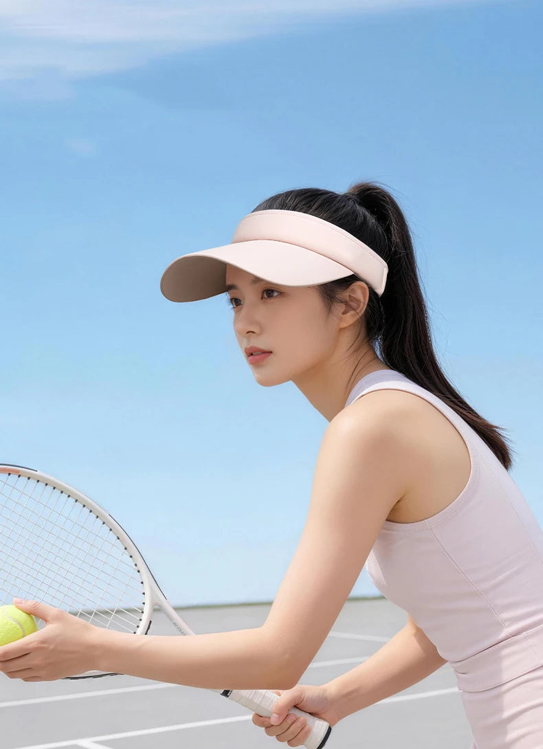 Running cap for men and women, outdoor sports in summer, large brim sunshade, sunscreen, duckbill cap