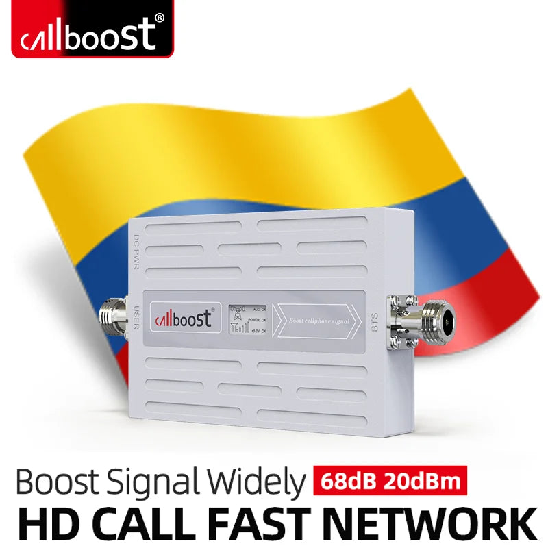 Callboost 4G LTE B5 Cellular network Phone Network Transceiver 850MHz Cell Phone Amplifier repeater 68dB 20dBm signal enhancer