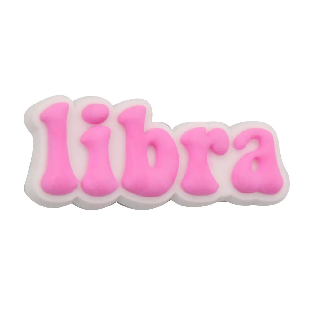 1-35PCS PVC Shoe Charms Limit Dose Not Exist Cool Libra Girls Thank You Love Feminist Buckle Clog Hole Slipper Decoration