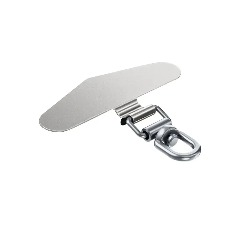 Ultra-thin Phone Lanyard Clip Patch 360° Rotatable Stainless Steel Phone Case Hanging Rope Anti-fall Snap Strap Case Clip
