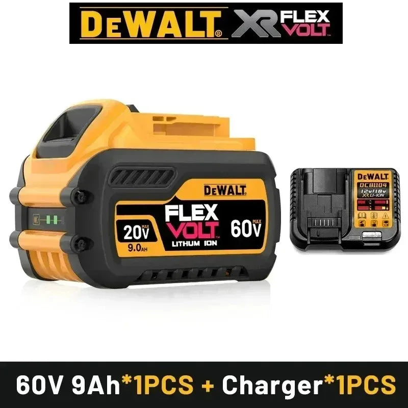 Original for DEWALT 20V/60V battery DCB606 DCB609 DCB182 DCB205 DCB206 DCB209 power tool 18V battery 6Ah 9Ah battery.