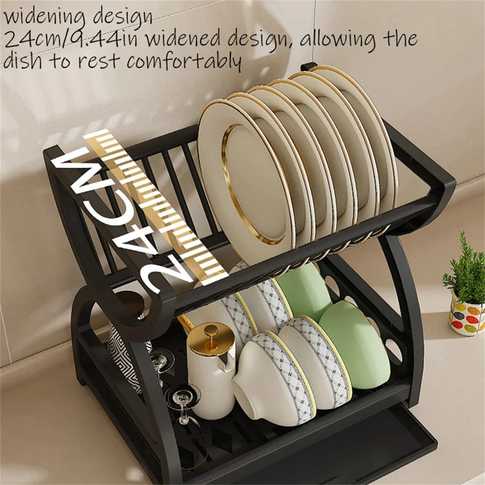 Kitchen Storage Rack, Bowl And Dish Storage Rack, Drain Rack, Household Multifunctional Bowl And Chopstick Rack Storage Box 