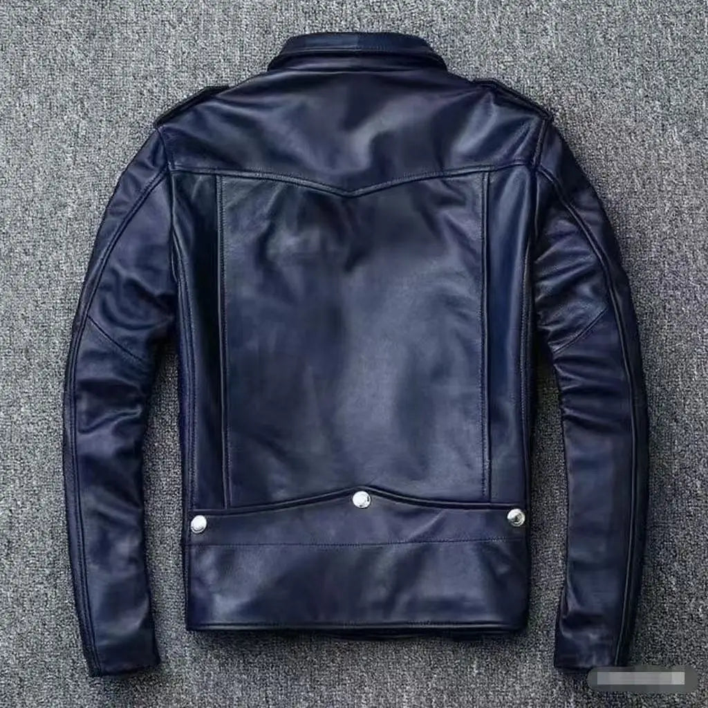 New Fashion Autumn Winter Men Solid Color Long Sleeve Zipper Slim Simple Trendy Faux Leather Coats Male Streetwear Top Clothes