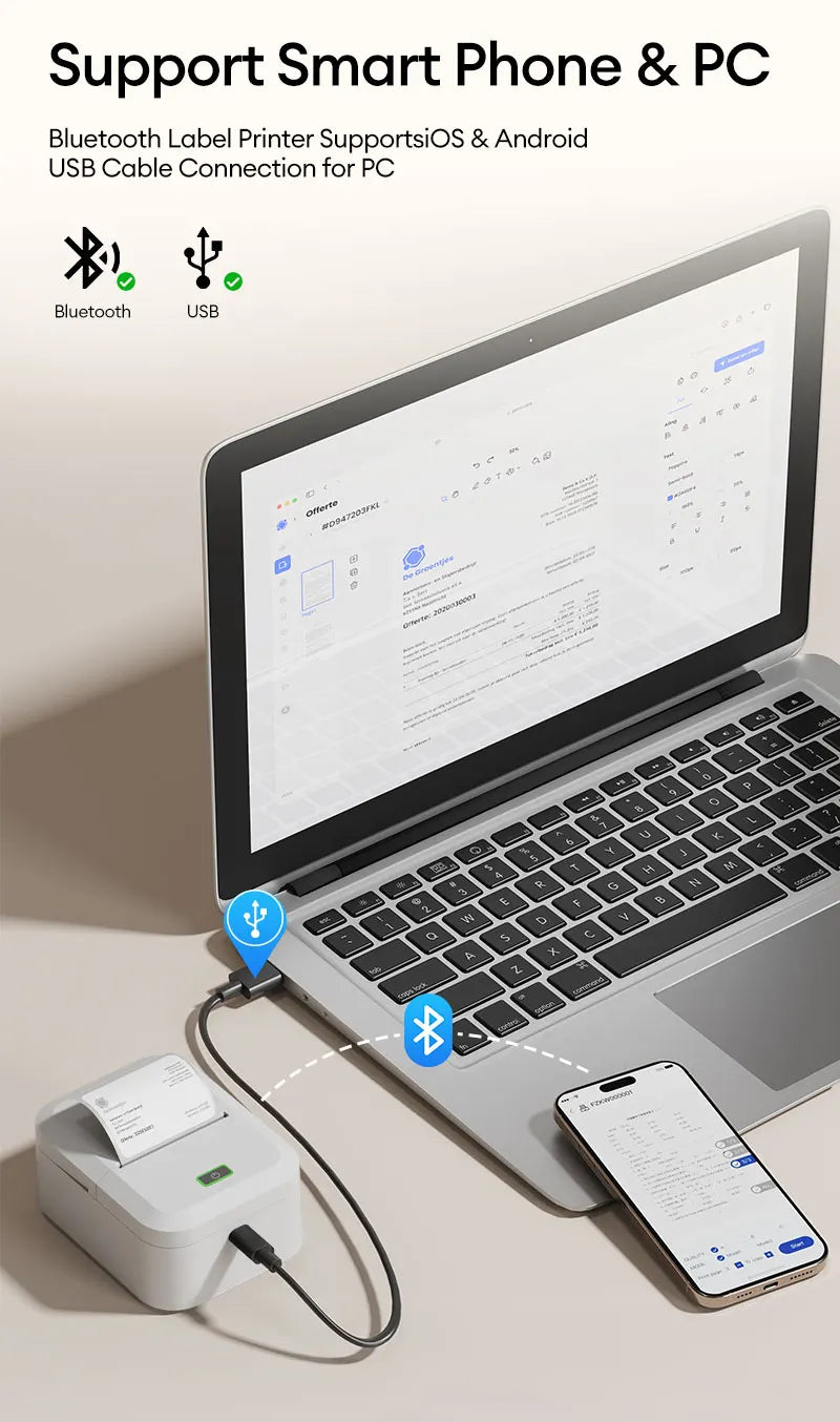Marklife X2 Portable Bluetooth Thermal Label Printer