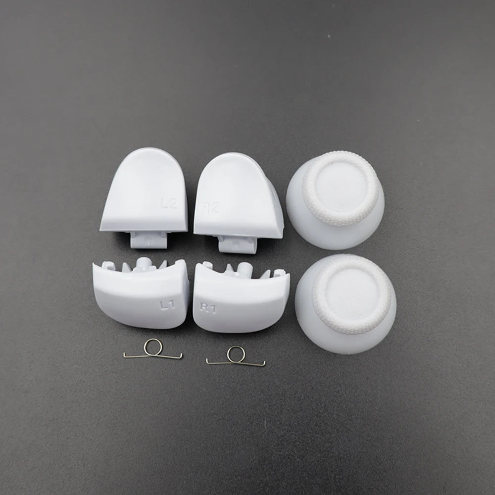 1Set BDM-030 Joystick Thumb Caps & R1 L1 R2 L2 Game Trigger Buttons with Spring for PS5 V3.0 Controller Replace Part