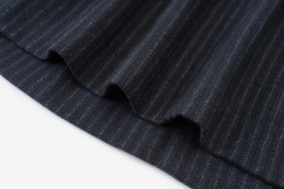 (Ship out in 1 day) AS AW26 ISRAEL Pinstripe Windsor Collection with knitting children clothes shirt