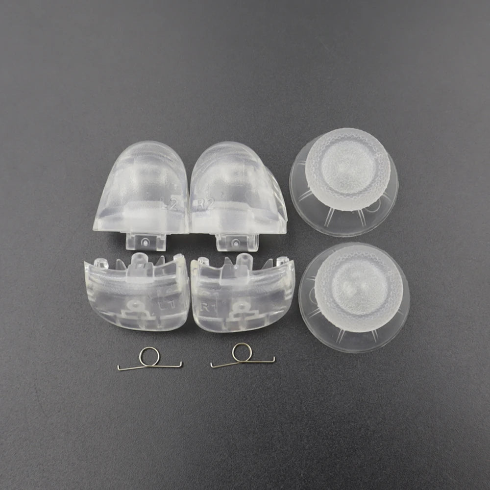 1Set BDM-030 Joystick Thumb Caps & R1 L1 R2 L2 Game Trigger Buttons with Spring for PS5 V3.0 Controller Replace Part
