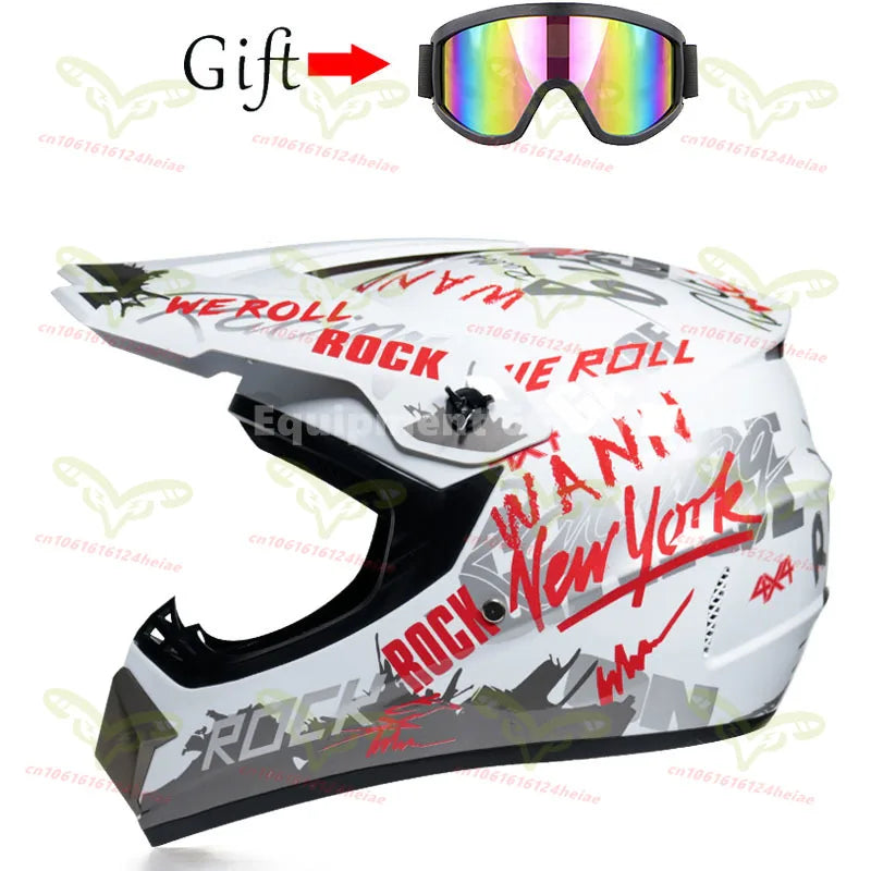 Men's and Women's Off-road Motorcycle Helmet Kart Rally Bike Motocross Helmet Cool Personality Four Seasons cascos para moto