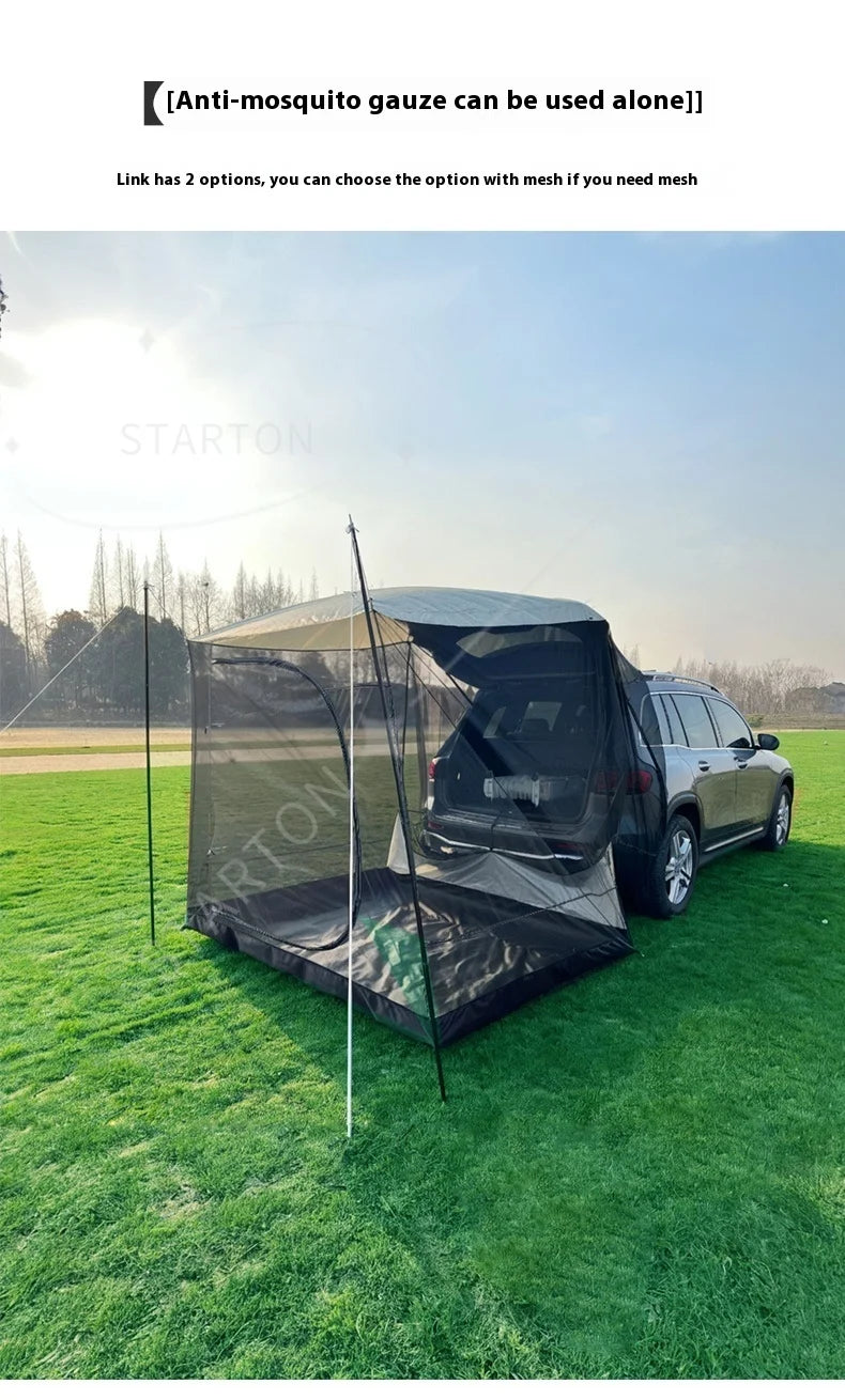 Portable Waterproof SUV Tail Tent Lohascamping Car box docking tent 3-4 people Dome tent Sunshade Tunnel style tent,Large tent,