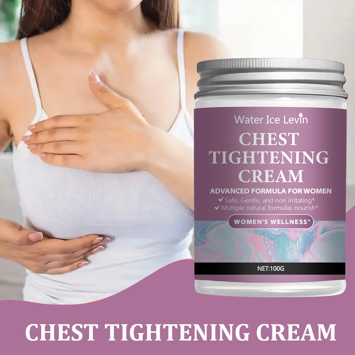 Chest Firming Cream - Lightweight Texture - Deep Hydration - Smooth & Plump Skin
