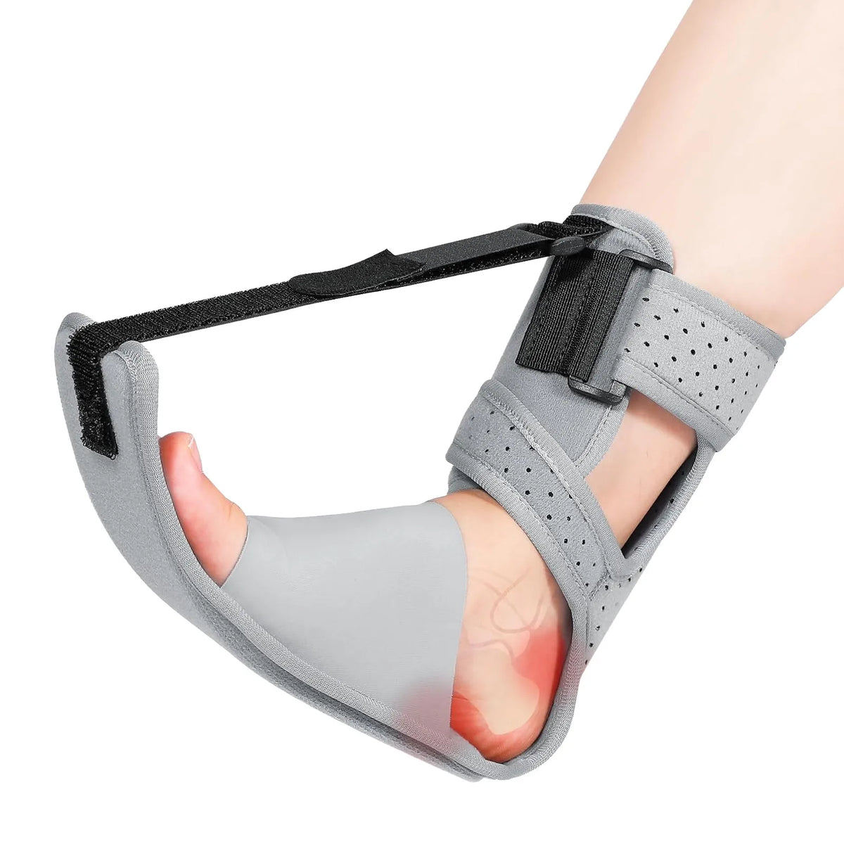 Night Splint Ankle Brace Orthopedic Support Breathable Stretching Strap Adjustable for Plantar Comfortable Support Belt Foot Car