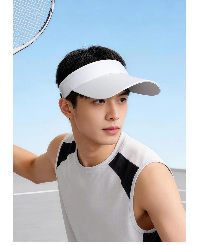 Running cap for men and women, outdoor sports in summer, large brim sunshade, sunscreen, duckbill cap