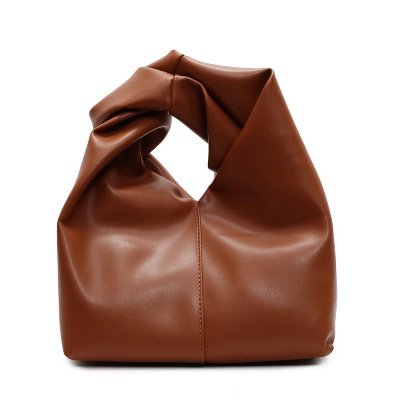 LEFTSIDE Design Small PU Leather Shoulder Bag For Women 2025 New Trend Fashion Y2K Handbags and Purses Females Bucket Bag