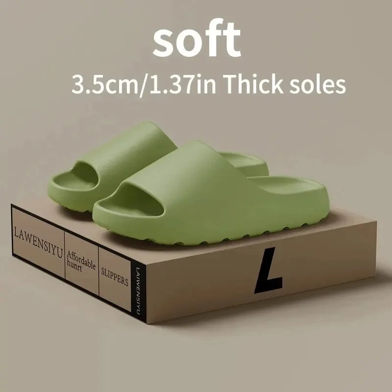 Fashion Brand Women Slippers Classic Sports Sandals Men Casual EVA Flat Slippers Unisex Outdoor Indoor Shoes Beach Slides