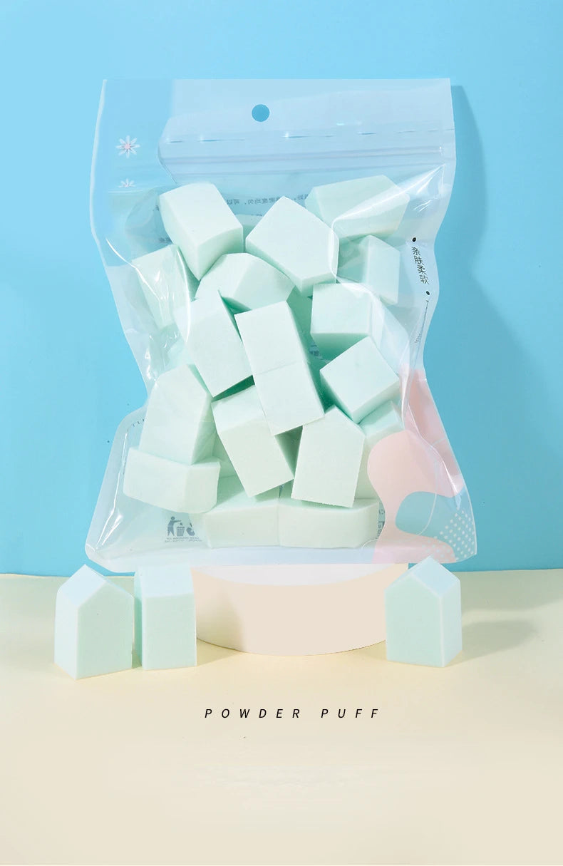 Makeup Puff, Hydrophilic Water-soaked Big Pentagon Makeup Puff, 25 Pieces in A Bag Make Up Accessories Makeup Sponge Beauty