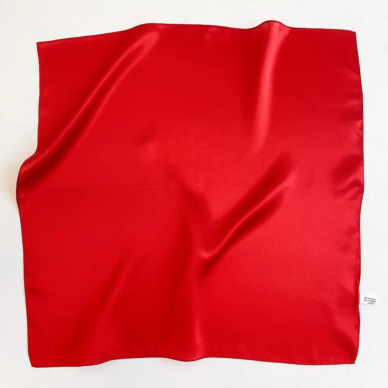 Nature Silk Neck Scarves Lady Foulard Lovely Strawberry Print 100% Real Silk Square Scarf for Women Bag Ribbon Hairband Kerchief