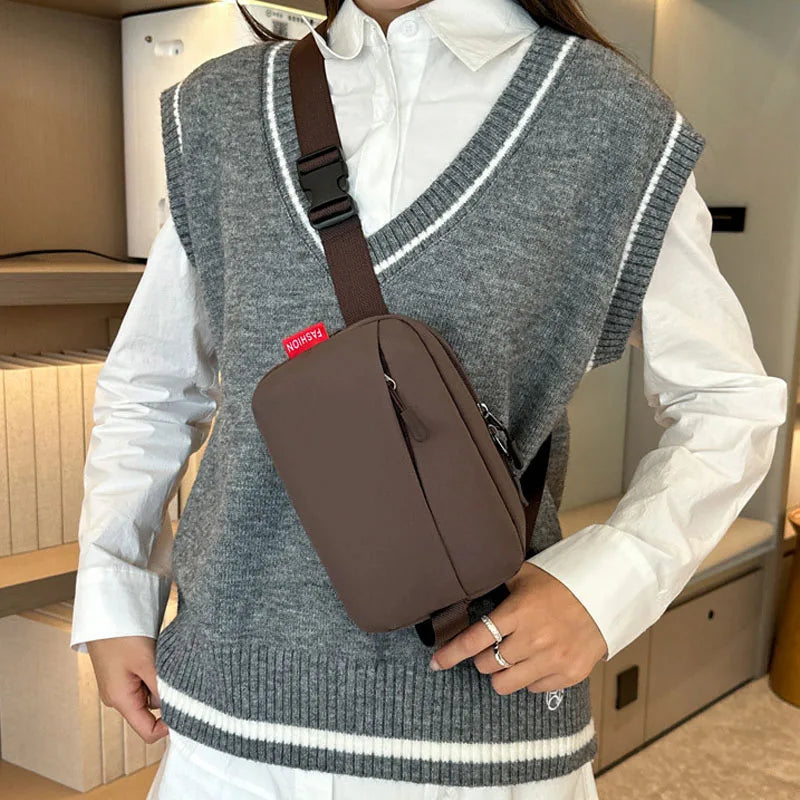 New Nylon Chest Bags Banana Bag For Women Sling Crossbody Waist Pack Unisex Waist Bag Casual Fanny Packs High Quality Belt Bag