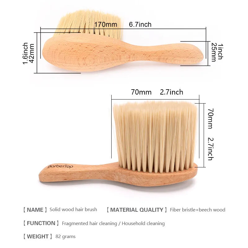 Barbertop Neck Duster Hairdressing Cleaning Brush Hair Brush Remove Soft Brush Salon Stylist Barbershop Tools