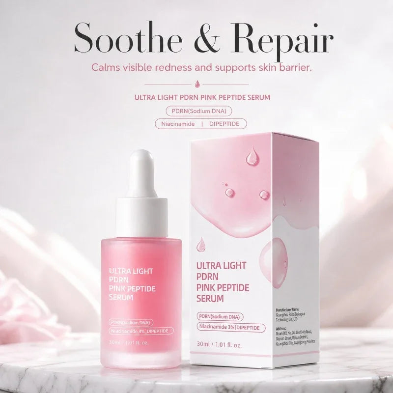 Pdrn Pink Peptide Serum Nad+ Collagen Firming Facial Essence Niacinamide Hydrating Serum Improve Elasticity Nourishing Face Care