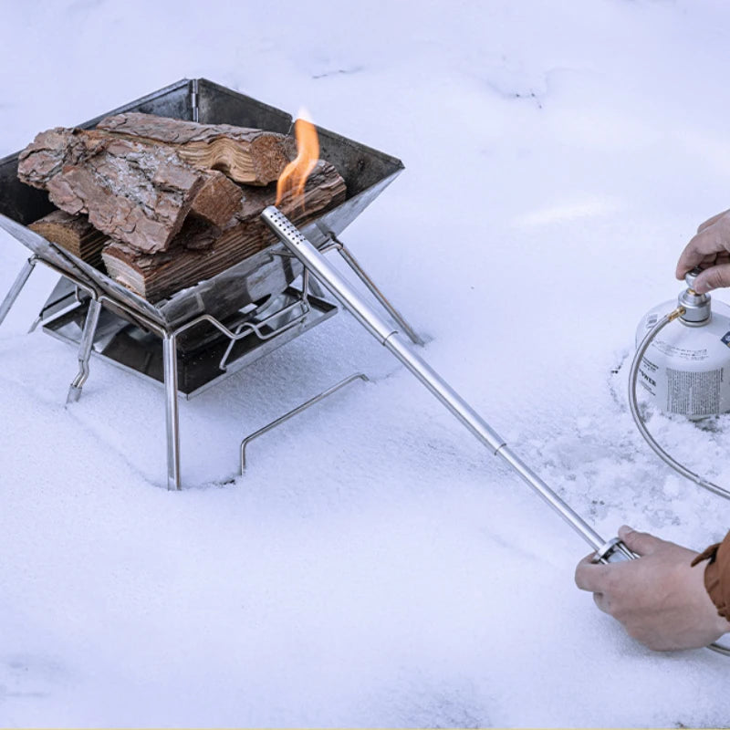 Campingmoon XD-6 Stainless Steel Fire Torch for Outdoor Camping and Barbecue Camping Gear