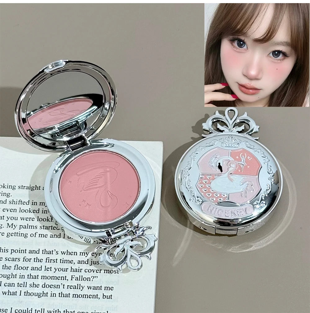 NICEKEY Face Makeup Sets Include 4 Lipgloss,1 Blush,1 Pressed Powder,1 Eyesshadow Palette,1 Contour Palette With Necklace Gift