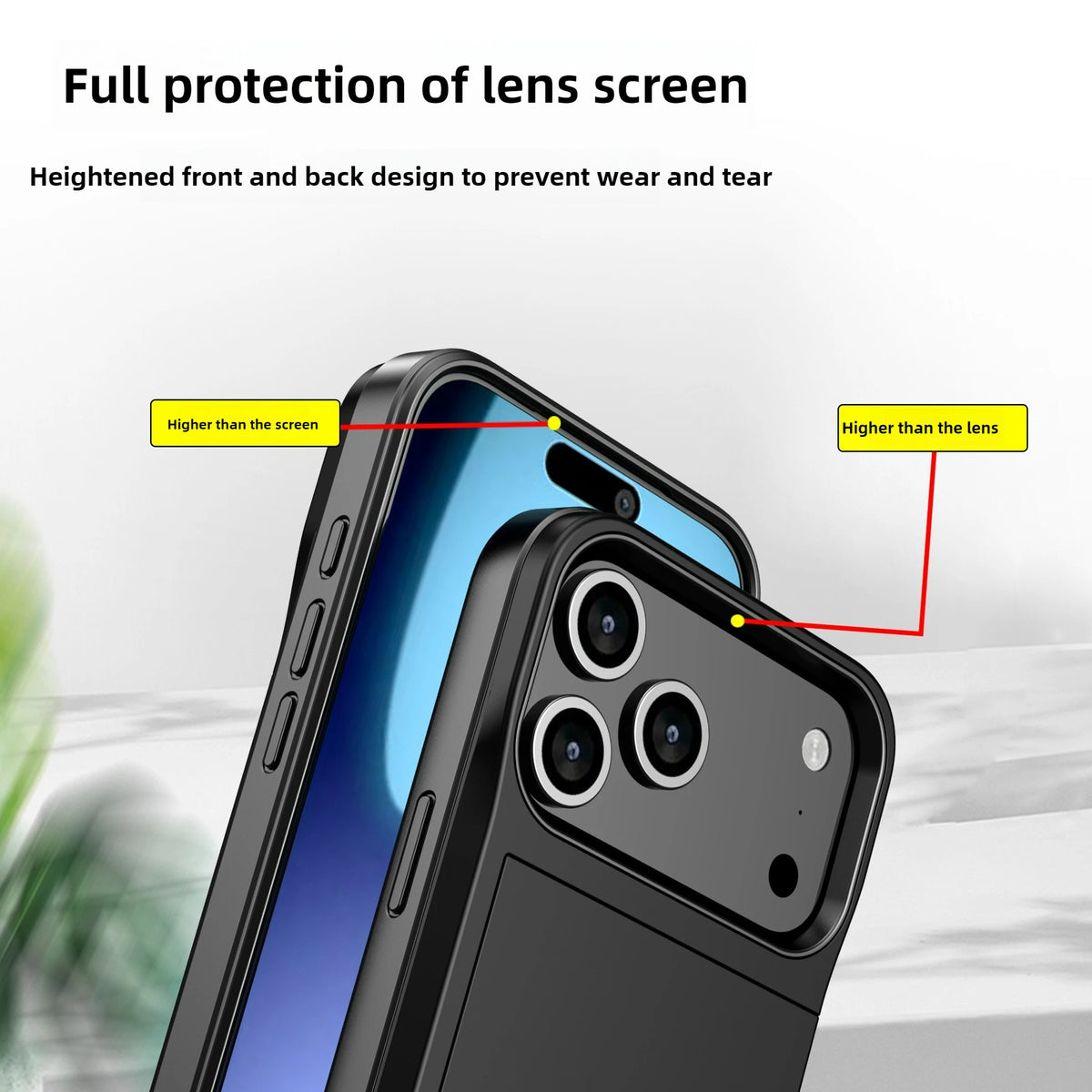 For iPhone 17 Pro Max 16 Pro Max 15 Pro 15 14 13 12 Wallet Card Case Holder Slide Slot Slim Hard PC Heavy Duty Protective Covers