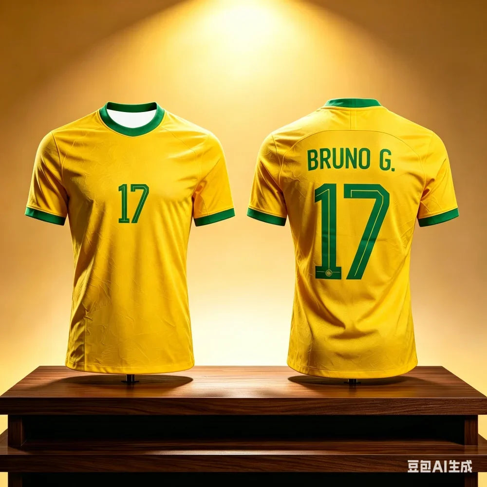 Neymar 10# Brazil National Team Soccer Jersey, Breathable Athletic T-Shirt For Football Matches Training And Fan Casual Outfits
