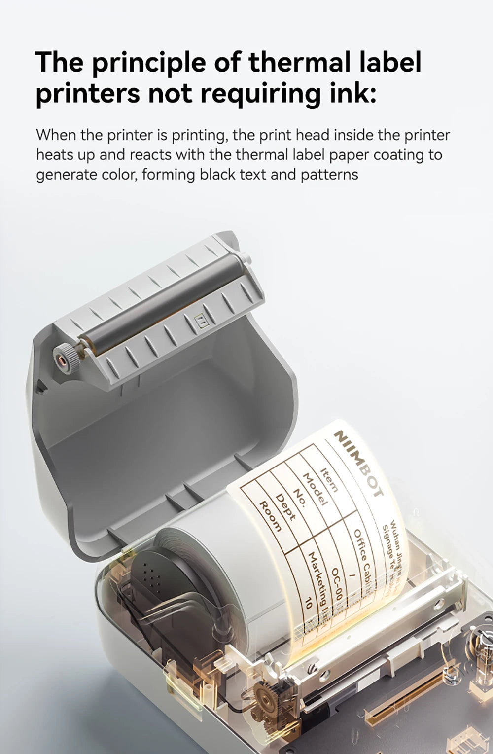 Niimbot B1/B1 PRO Thermal Label Printer Wireless Self-adhesive Bluetooth Inkless Label Maker for Business Price-Tag Sticker