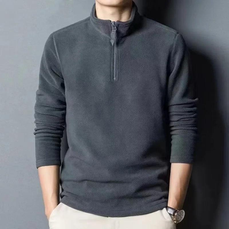 Men's Half-Zip Fleece Pullover Sweatshirt