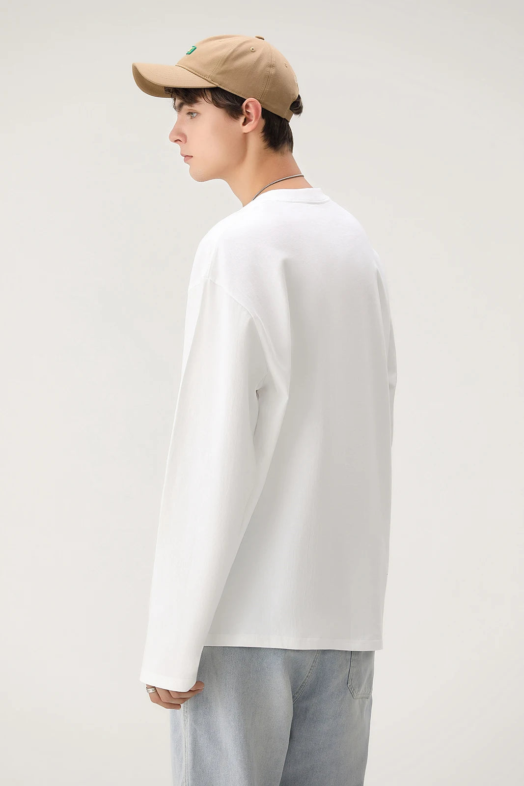 DIY Customize Long Sleeve T-Shirt Fashion T-Shirt Men Women Your Logo/Picture 100% Cotton Oversized Autumn Winter Tops