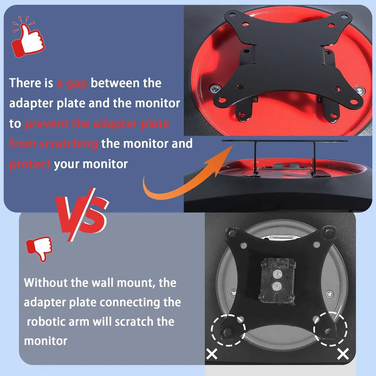 VESA Adapter For MSI Optix Monitor G274QPF MAG342CQR MAG27CQ MAG24C G32CQ5P MAG27C MAG240VC MAG270 MAG271 MD272 Wall Mount
