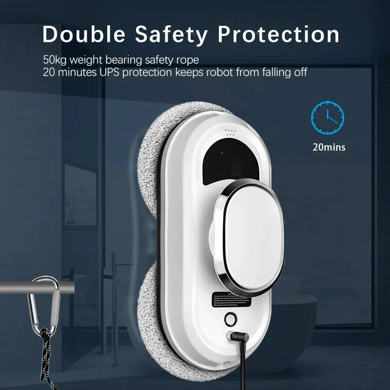 110V 220V Remote Control Home Window Cleaning Robot Electric Window Cleaner Glass Automatic Cleaning Tool High Suction Anti Fall