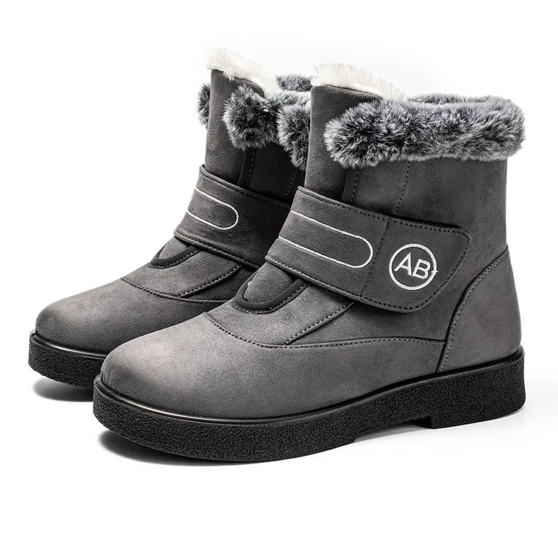 Women's Boots Super Warm Ankle Boots For Women Fur Shoes Winter Shoes Woman Snow Boots For Winter Low Heels Shoes Botas Mujer
