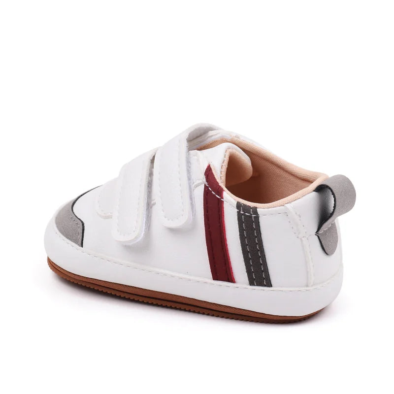 Baby Shoes Soft PU PVC High Quality Anti-slip Sole Newborn Toddler Prewalking Sneaker Spring and Autumn Style 2024 New BXC3223