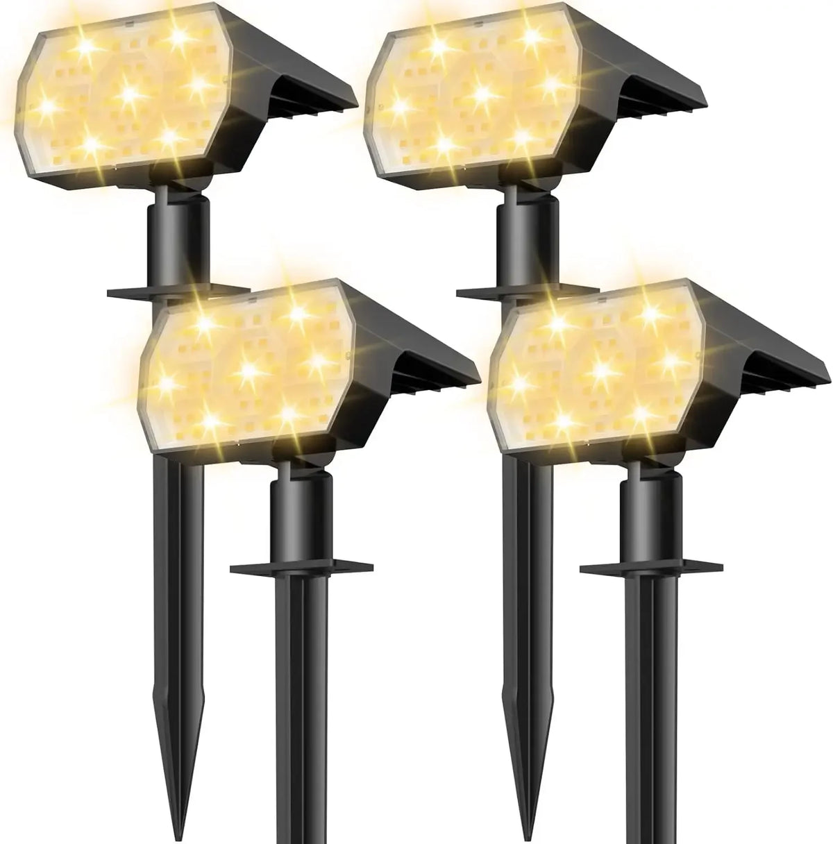 Solar Lights Outdoor, IP68 Waterproof, 56 LEDs, 3 Modes, Solar Powered Garden/Yard Spotlights 