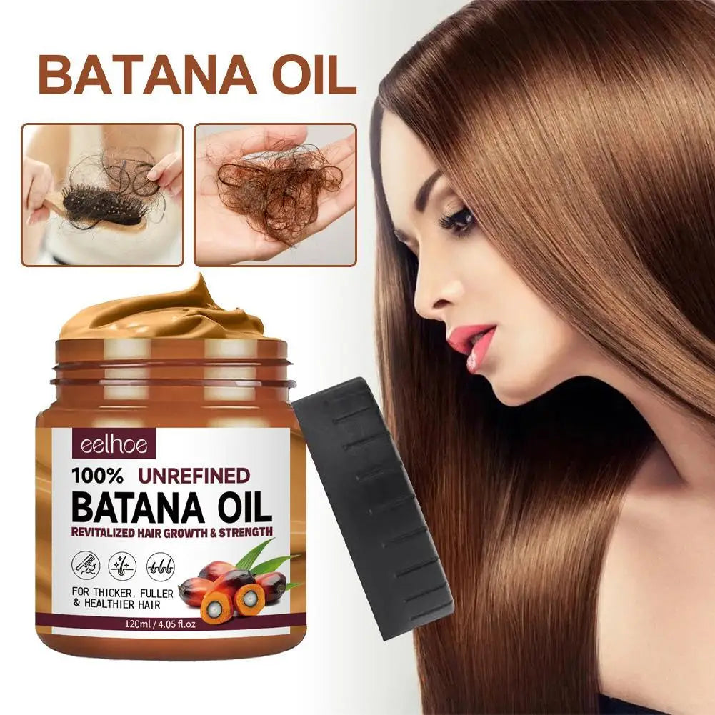 Upgrade 100% Pure Organic Hair Mask Batana Oil Hair Growth Oil Natural Treatment Nourish Reduce Hair Loss Anti-Breakage Hair