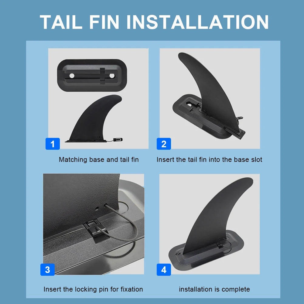 4.5/8/9/9.5/10Inch Surfboard Fin SUP Accessories Stand Up Paddle Board Slide-in Fin Detachable Surf Water Wave Fin Stablizer