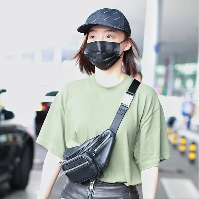 Multifunction Women Waist Pack Fashion Leather Phone Bags Small Belt Bag Cool Fanny Packs Women