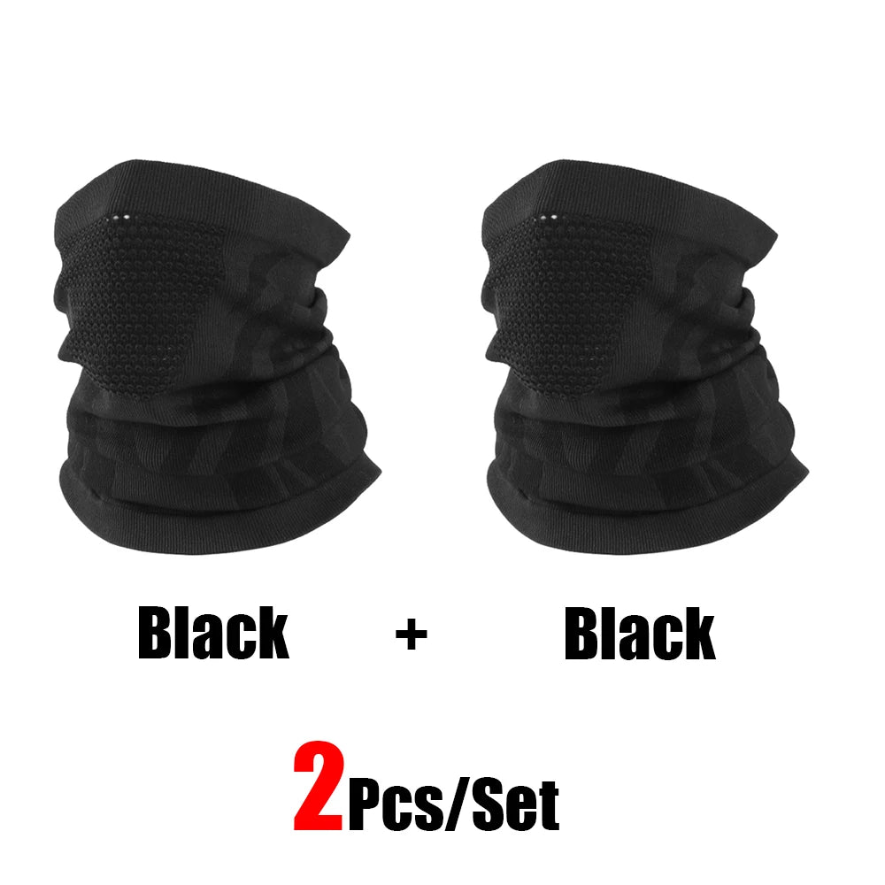 1pc/2pcs/3pcs Unisex Winter Breathable Warm Ski Mask Bike Motorcycle Half Face Mask Scarf Outdoor Hiking Fishing Cycling Mask