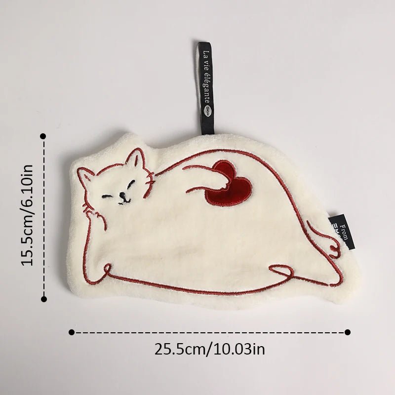 1 pc New Year'S Hand Towels - Cute, Highly Absorbent, Fashionable Kitchen Towels, Bathroom And Home Thick Towels - Beauty