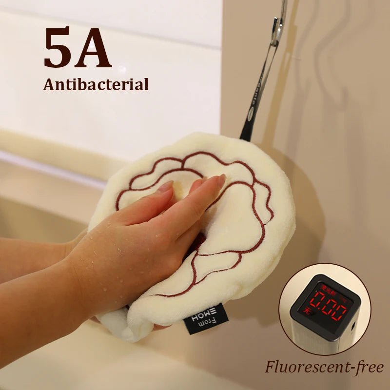 1 pc New Year'S Hand Towels - Cute, Highly Absorbent, Fashionable Kitchen Towels, Bathroom And Home Thick Towels - Beauty