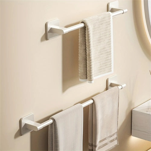 1 Piece Of Bathroom Facilities White Non - Perforated Wall - Mounted Bathroom Towel Bar Size 40 - 60cm Storage Rack Towel Rack - Beauty