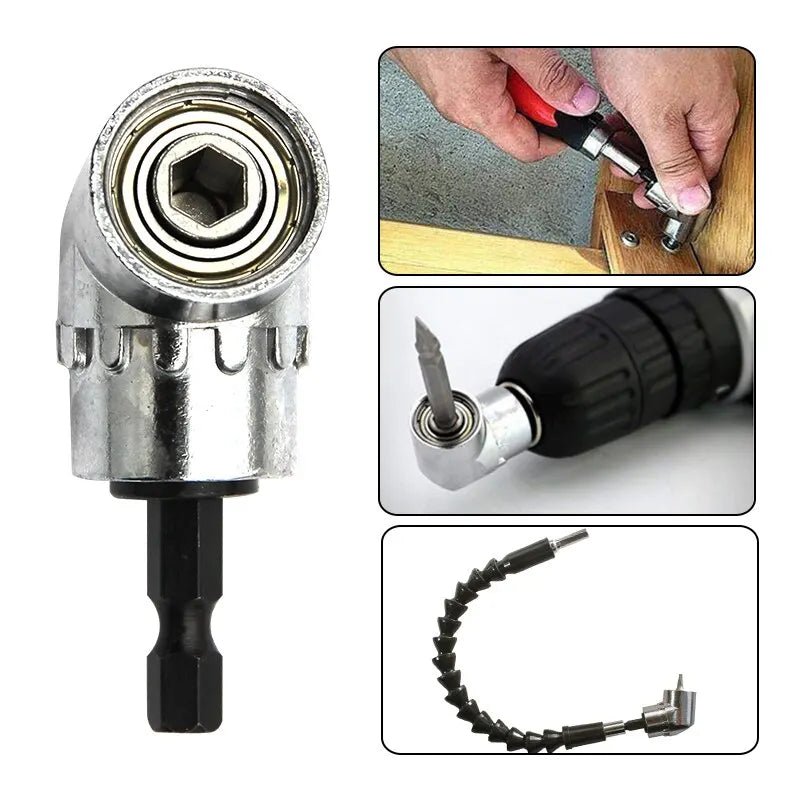105 Degree Turning Screwdriver Joint Electric Drill Corner Attachment Extension Socket Screwdriver Head Tool - Beauty