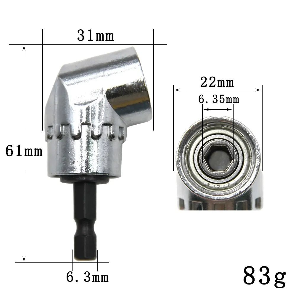 105 Degree Turning Screwdriver Joint Electric Drill Corner Attachment Extension Socket Screwdriver Head Tool - Beauty