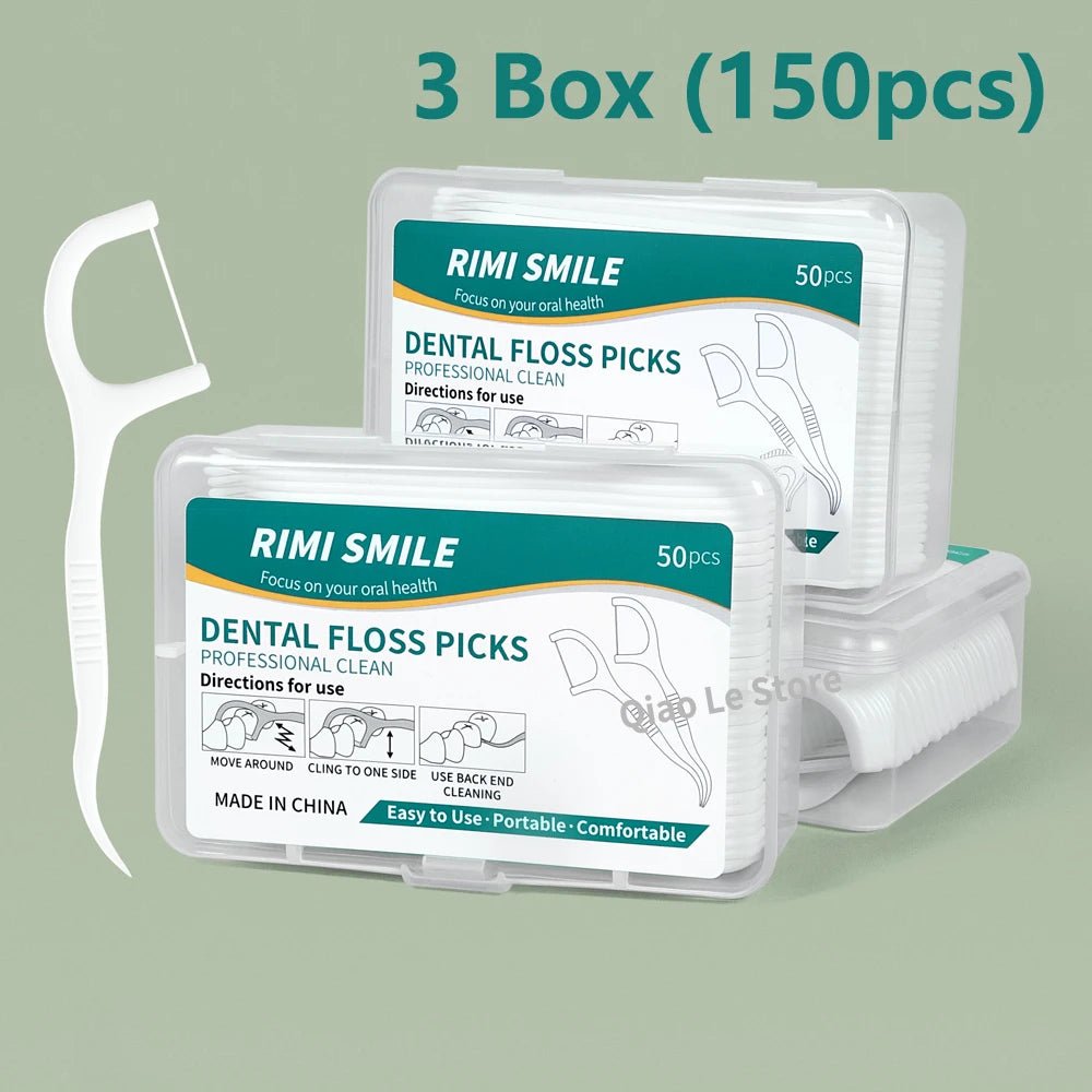 1/2/5/10 Box Portable Disposable Dental Floss Plastic Toothpick High - tension Dental Floss Stick Dental Floss Box ﻿Oral Care - Beauty