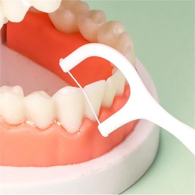 1/2/5/10 Box Portable Disposable Dental Floss Plastic Toothpick High - tension Dental Floss Stick Dental Floss Box ﻿Oral Care - Beauty