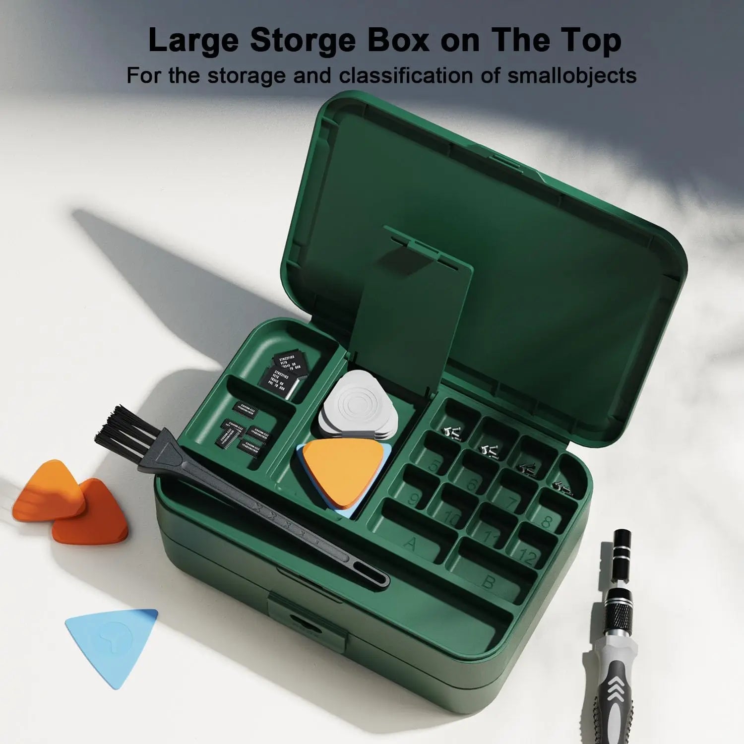 132 in 1 Precision Screwdriver Set Phillips Torx Magnetic Screwdriver Head with Storage Box 152 bit Small Hand Repair Tool Kit - Beauty