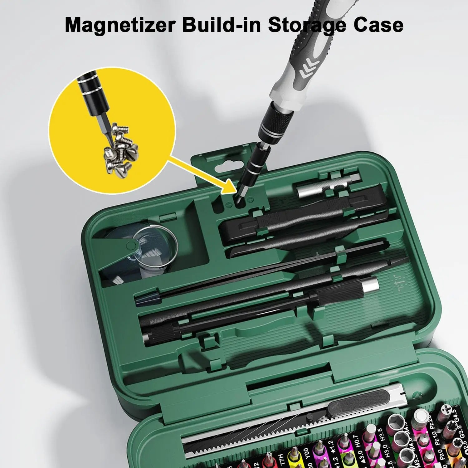 132 in 1 Precision Screwdriver Set Phillips Torx Magnetic Screwdriver Head with Storage Box 152 bit Small Hand Repair Tool Kit - Beauty
