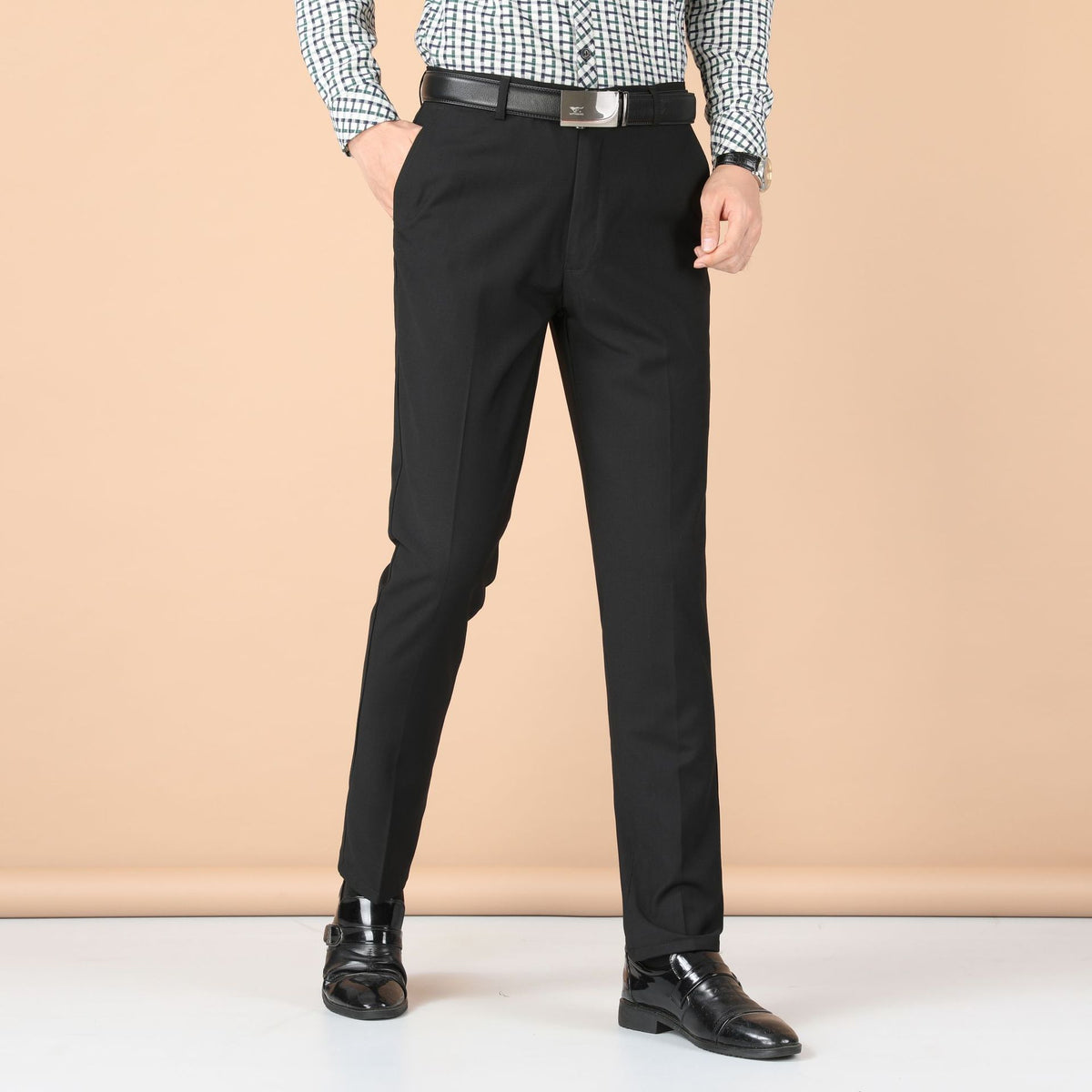 Men’s Business Dress Trousers – Slim & Straight Fit